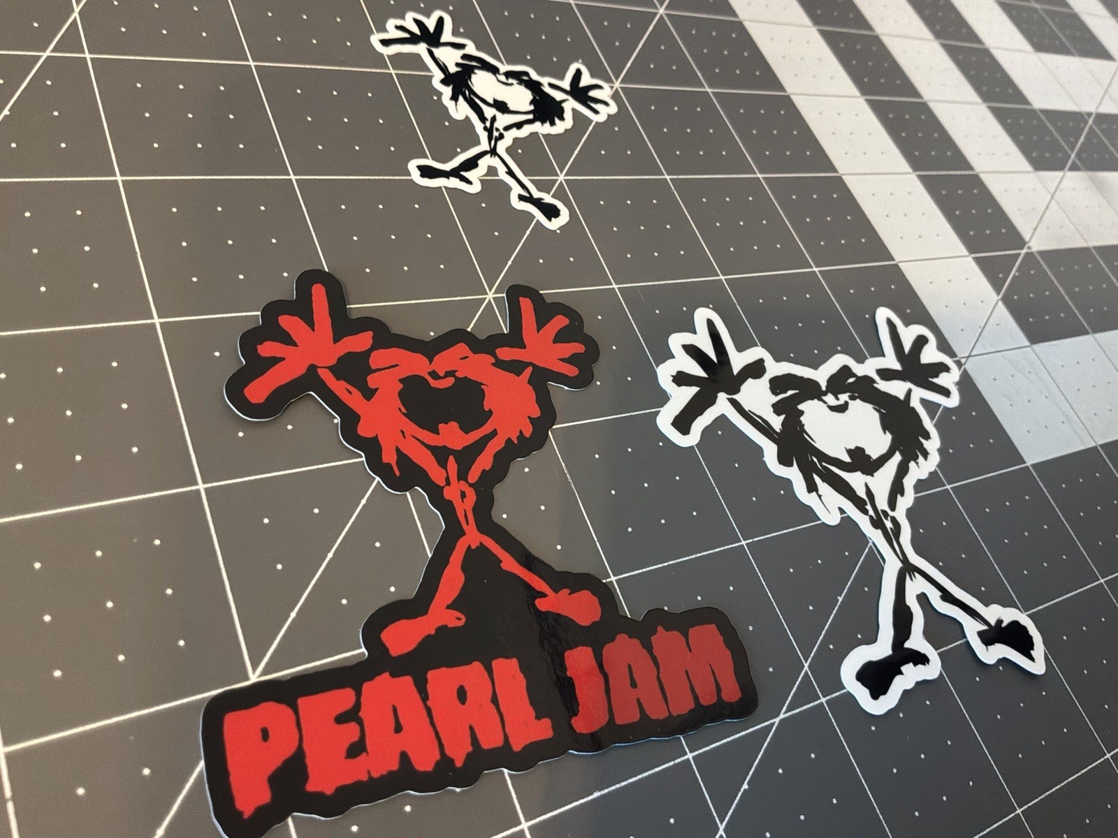 Pearl Jam Stickers 3 Sticker Lot 3