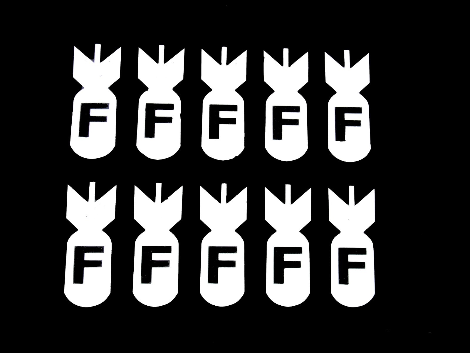 20X F Bomb Vinyl Decal Sticker Car Truck Laptop Lots of colors