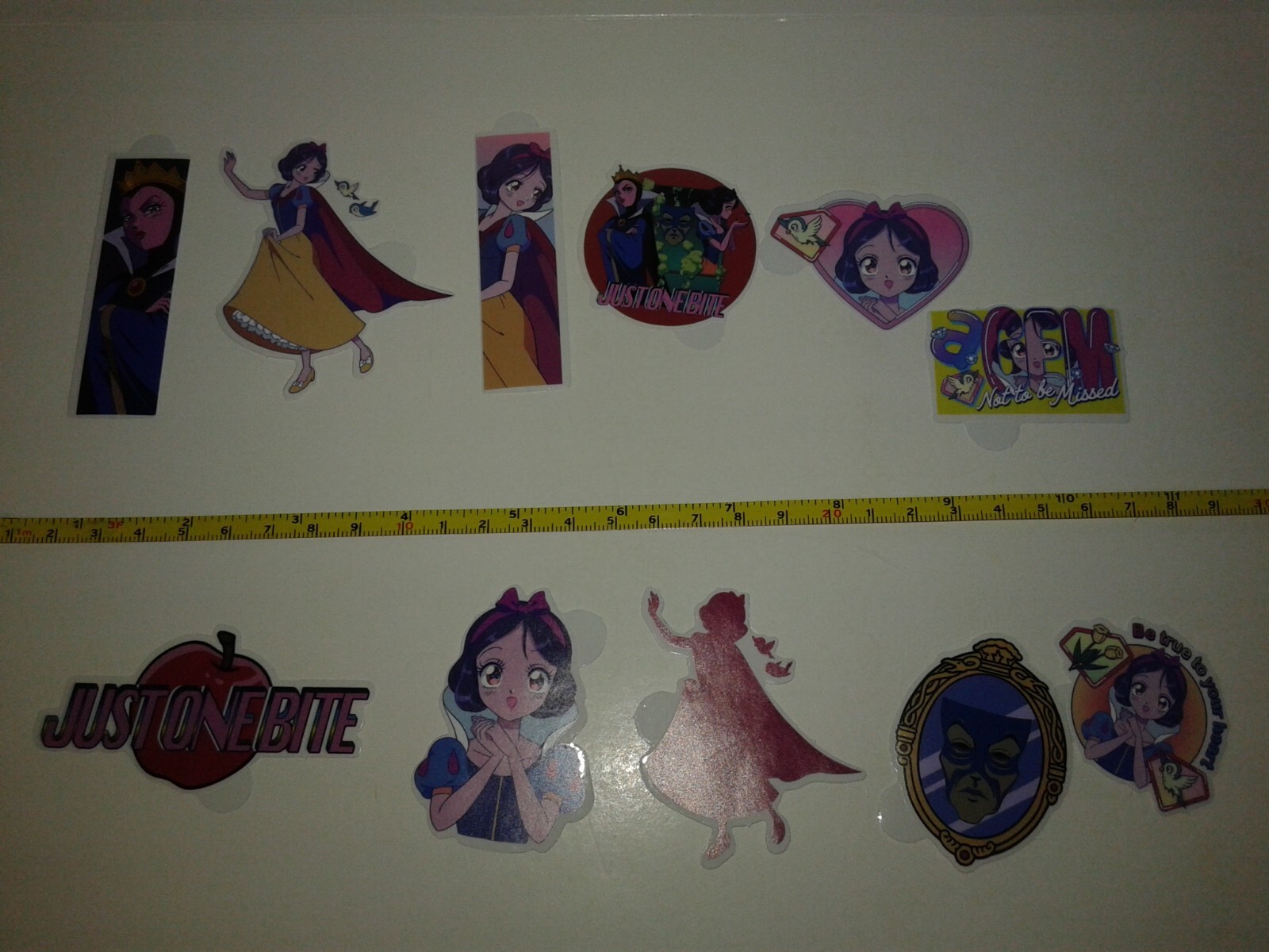 anime-style Disney Princess Snow White mini vinyl decals lot #1