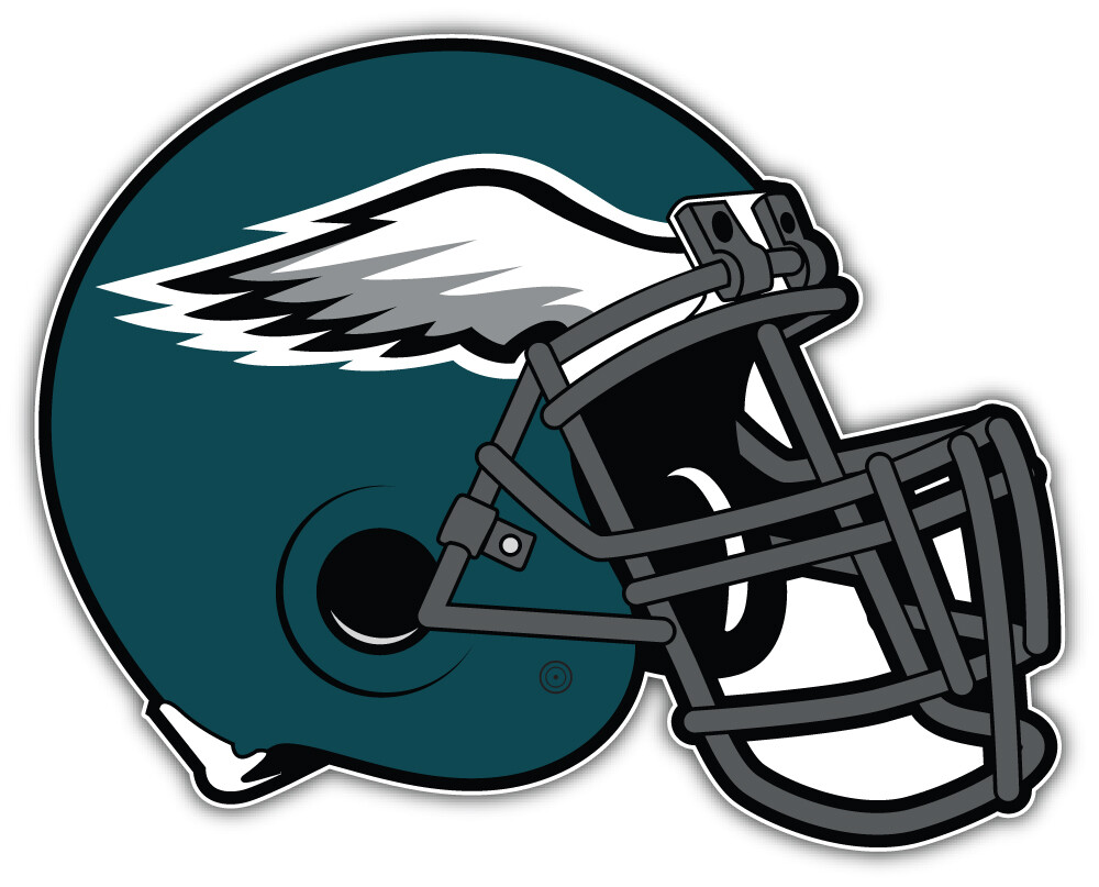 Philadelphia Eagles NFL Sport Helmet Car Bumper Sticker Decal "SIZES"