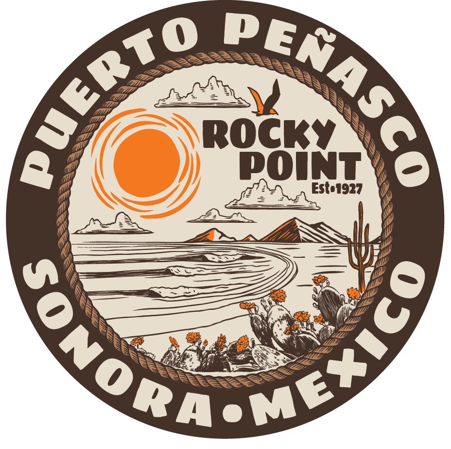 ROCKY POINT Mexico Puerto Penasco Beach Desert Sun Cactus Vinyl Decal Sticker