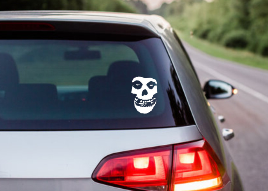 Misfits Skull Car Decal Vinyl Band Logo Glossy Bumper Sticker Horror Punk Rock