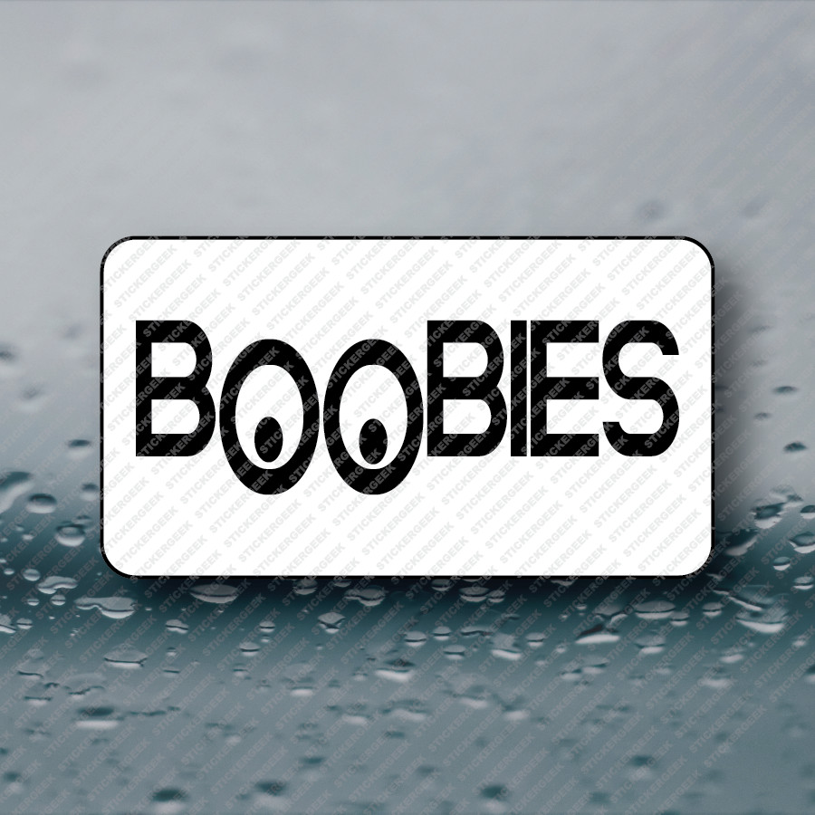 BOOBIES 25-250pcs bulk sticker pack funny gag prank joke adult humor