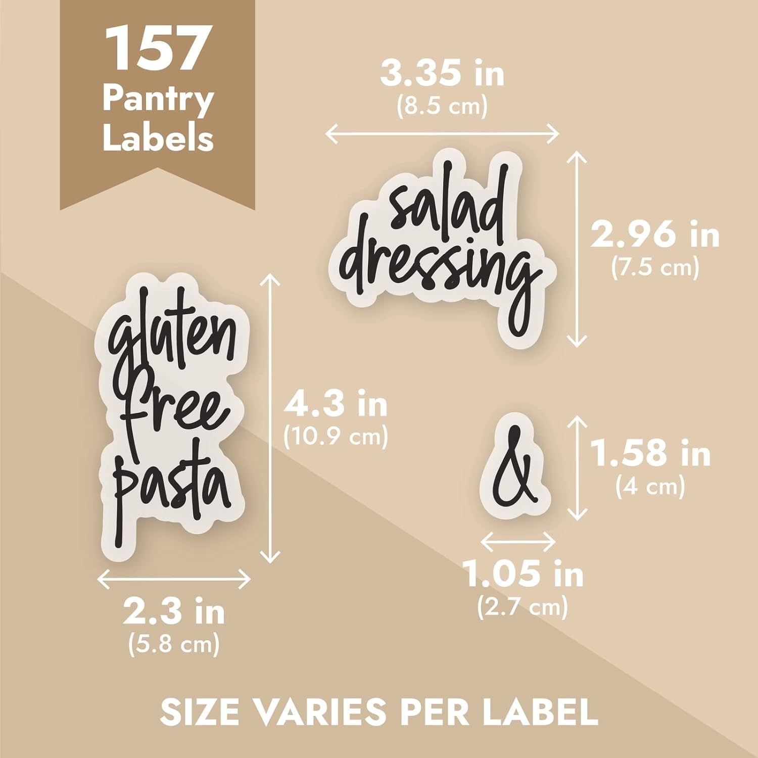 Water-Resistant Vinyl Jar Labels – Kitchen Organization