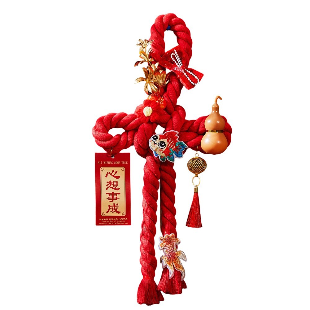 CNY Hanging Ornament New Year Celebrations Intricate Embroidery Classic Patterns