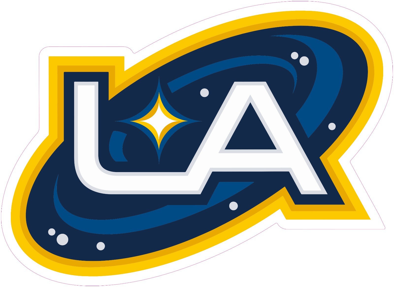 Los Angeles Galaxy Soccer Vinyl Decal Sticker Car Truck Bumper Laptop Mug