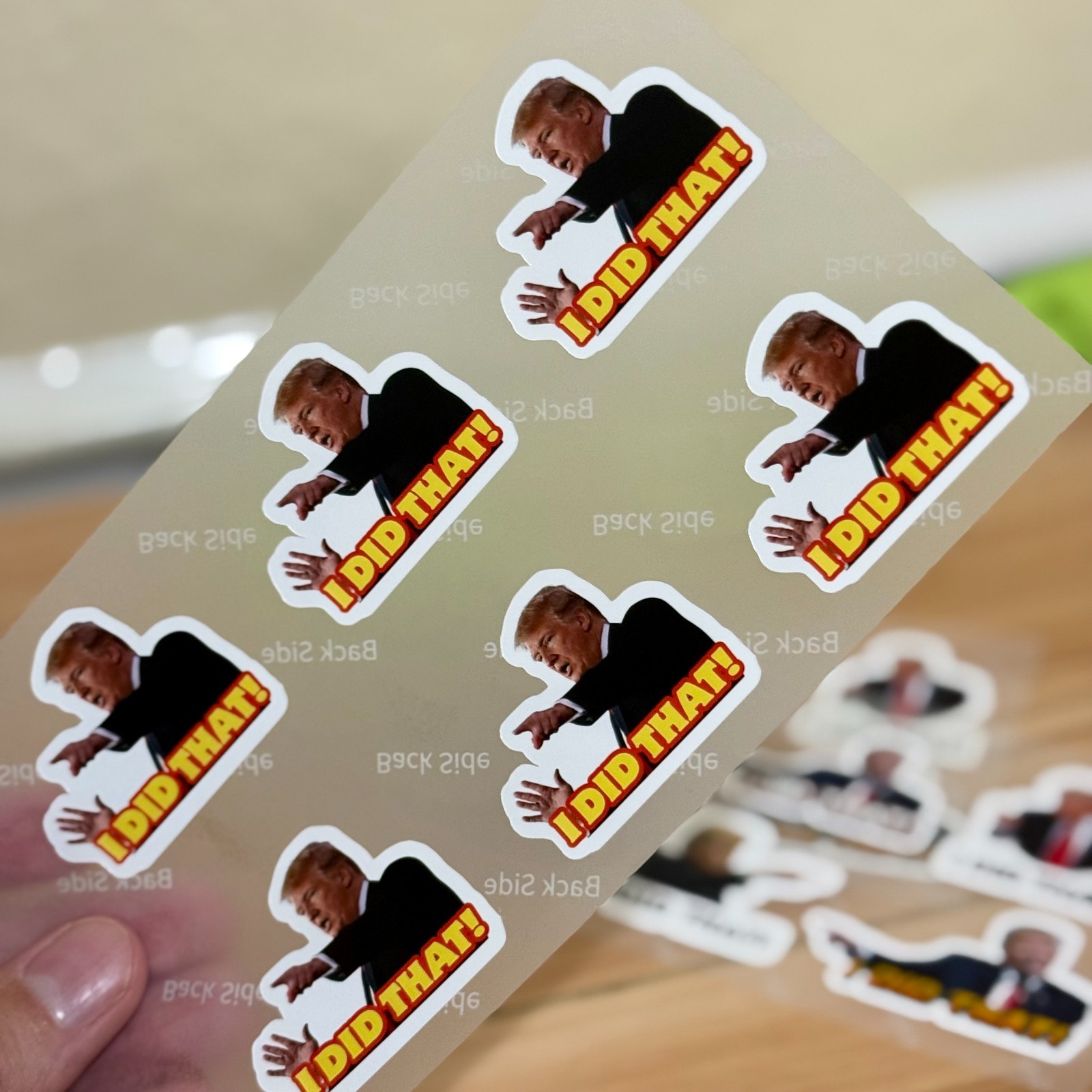 50 pack Donald Trump "I DID THAT!" Stickers 2" Waterproof Vinyl Gas Pump Decals