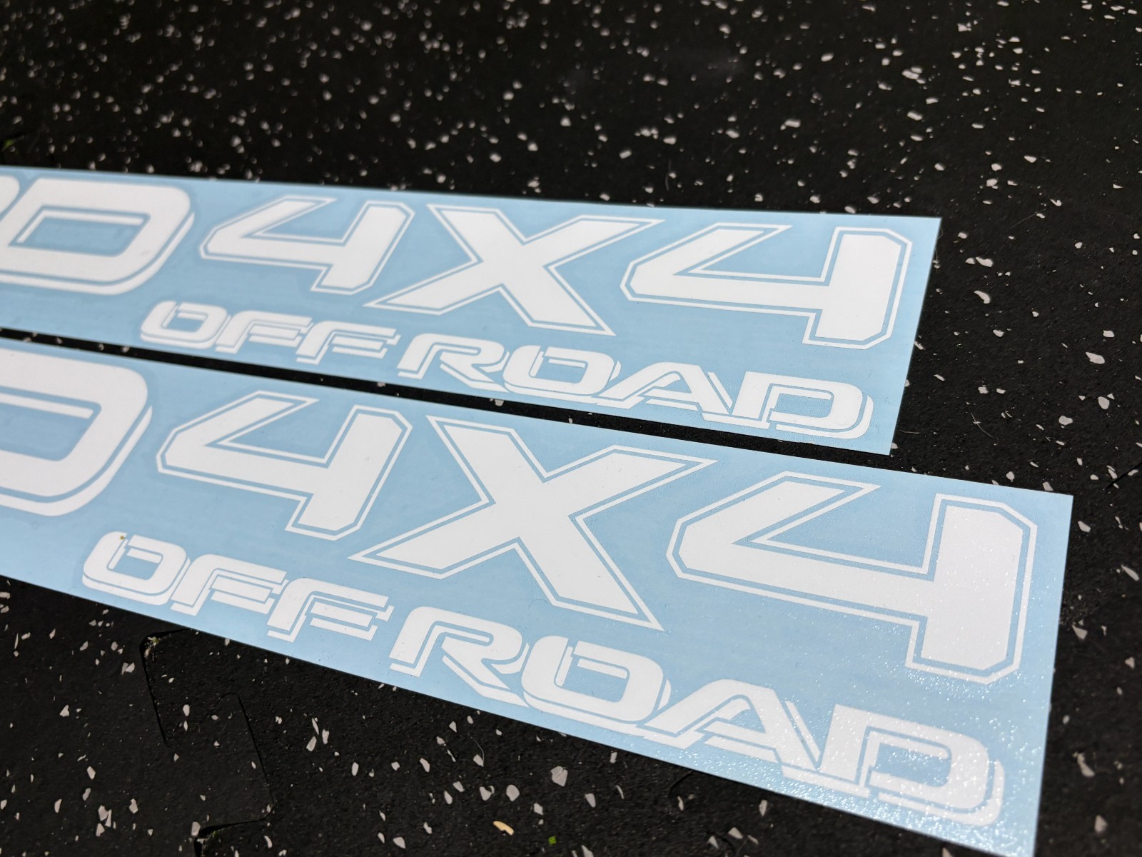 2x White TRD 4×4 Off Road Vinyl Decal fits Tacoma Tundra Truck (Outdoor Use)