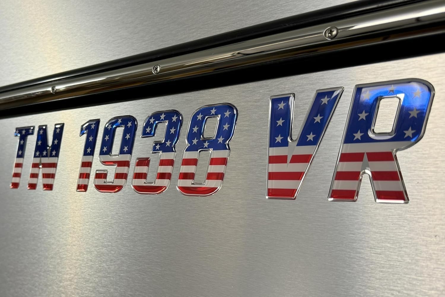 USA Flag Boat and Jet Ski Lettering Marine Grade Raised Registration Numbers
