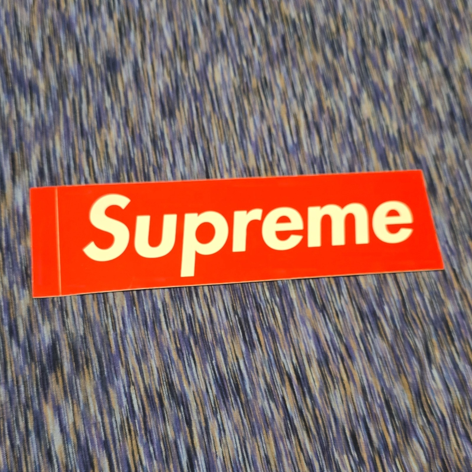 4x Supreme Red/White Box Logo Rectangle Sticker Decal, Horizontal