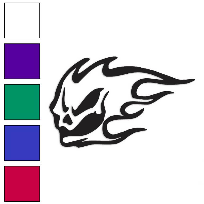 Ghost Flame, Vinyl Decal Sticker, Multiple Colors & Sizes #874