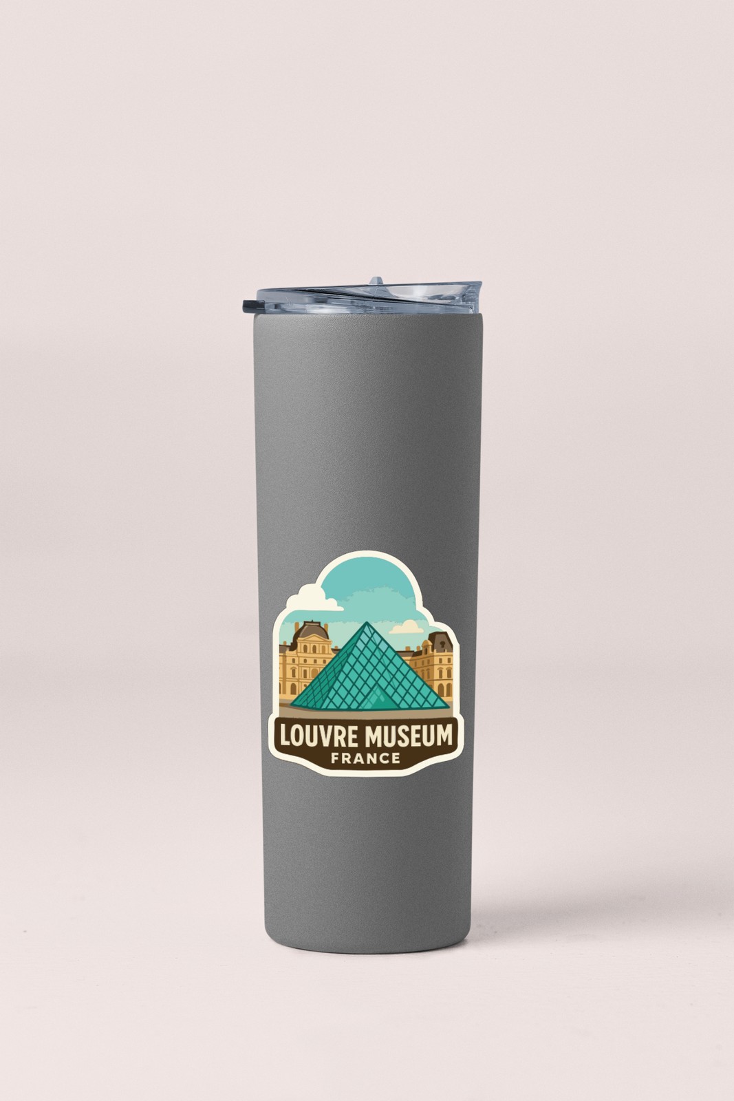 Louvre Museum France Sticker Decal Vinyl Die-Cut Symbolic Landmark Design