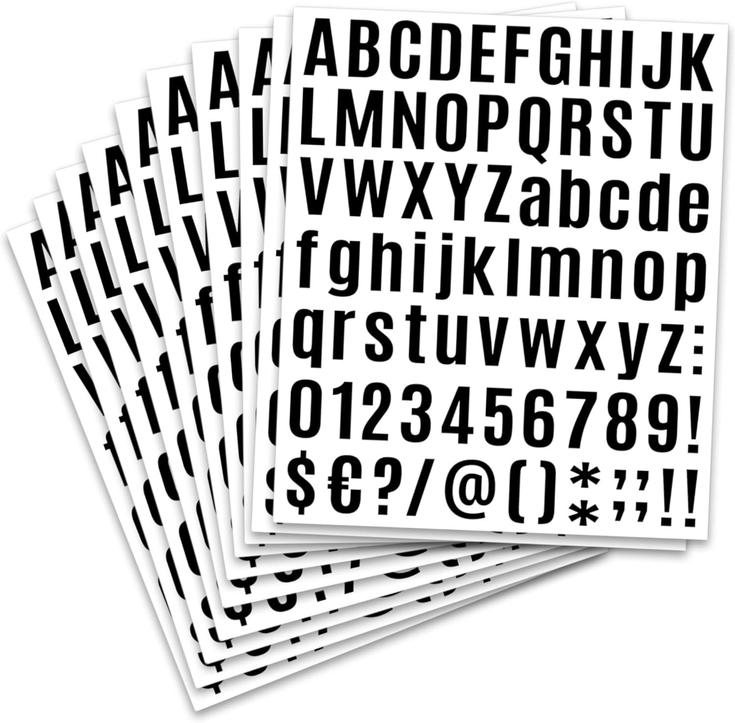 9 Sheets 3" White or Black Vinyl Letters & Numbers Kit Self-Adhesive for Mailbox