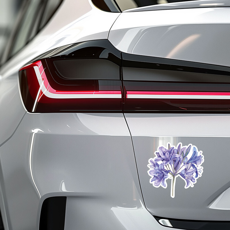 Watercolor African Lily Flower – Car Bumper Sticker Vinyl Art Decal