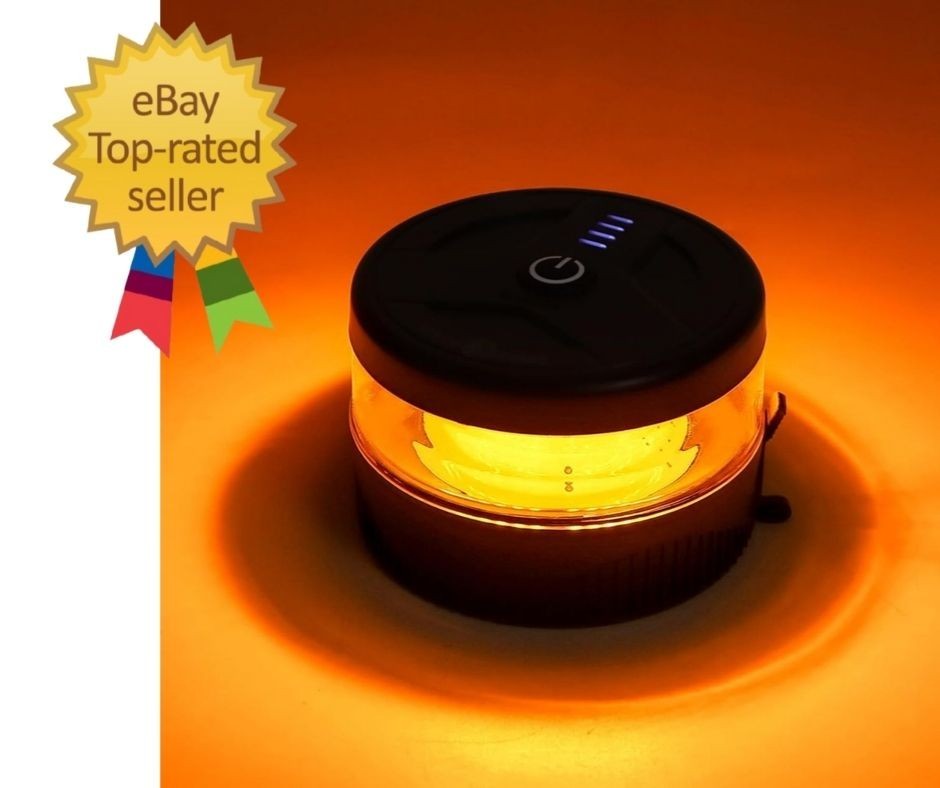 Magnetic Wireless Beacon Light, USB-C Rechargeable LED Strobe Lights for Trucks,