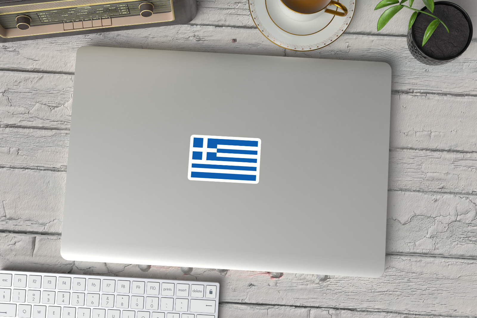 Greek Flag Sticker Pack – 6 Pack Decals for Cars, Laptops, Windows – Greece Flag