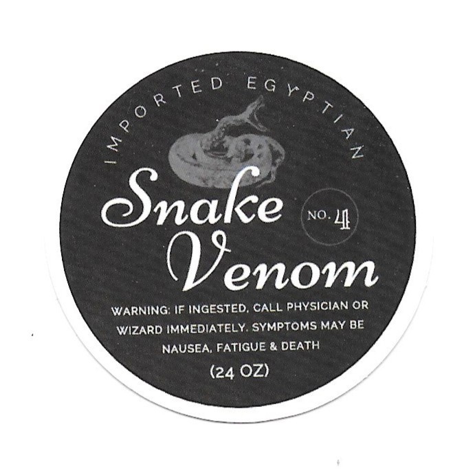 Snake Venom Sticker Potion Poison Egyptian Vinyl Die Cut Journal Decal Gothic
