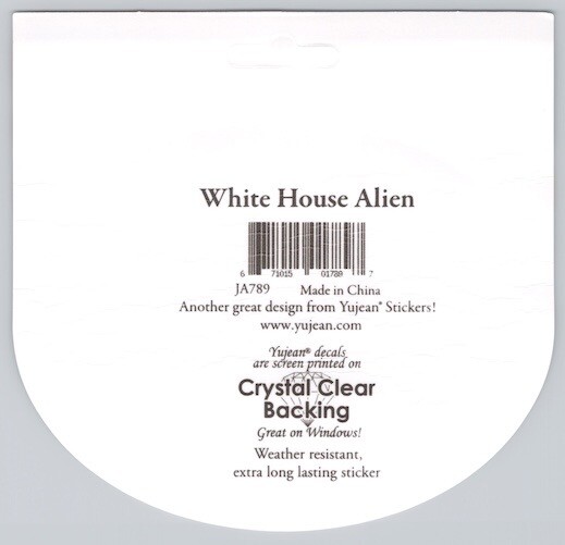 Alien World Tour White House UFO Die-Cut Decal Sticker New Area 51 Space Tourist