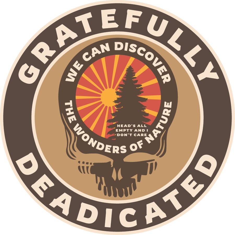 Gratefully Deadicated Stealie Grateful Dead Vinyl Decal Sticker Steal Your Face