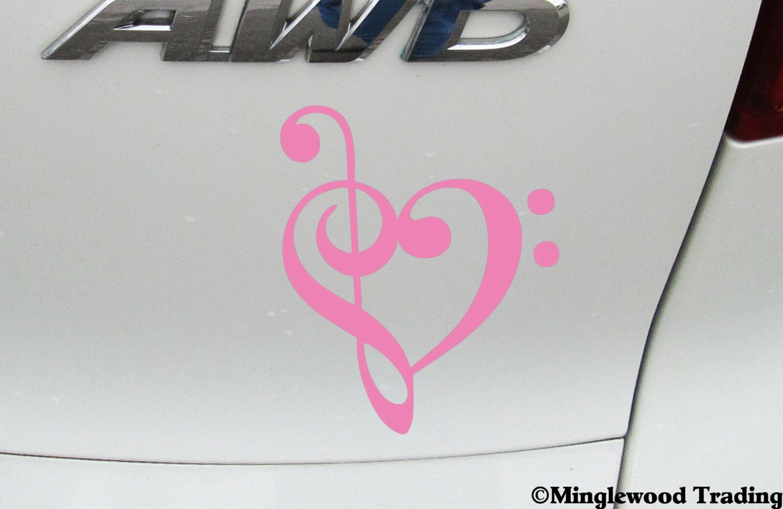 HEART MUSIC NOTE Vinyl Decal Sticker – Love Musician Piano Guitar