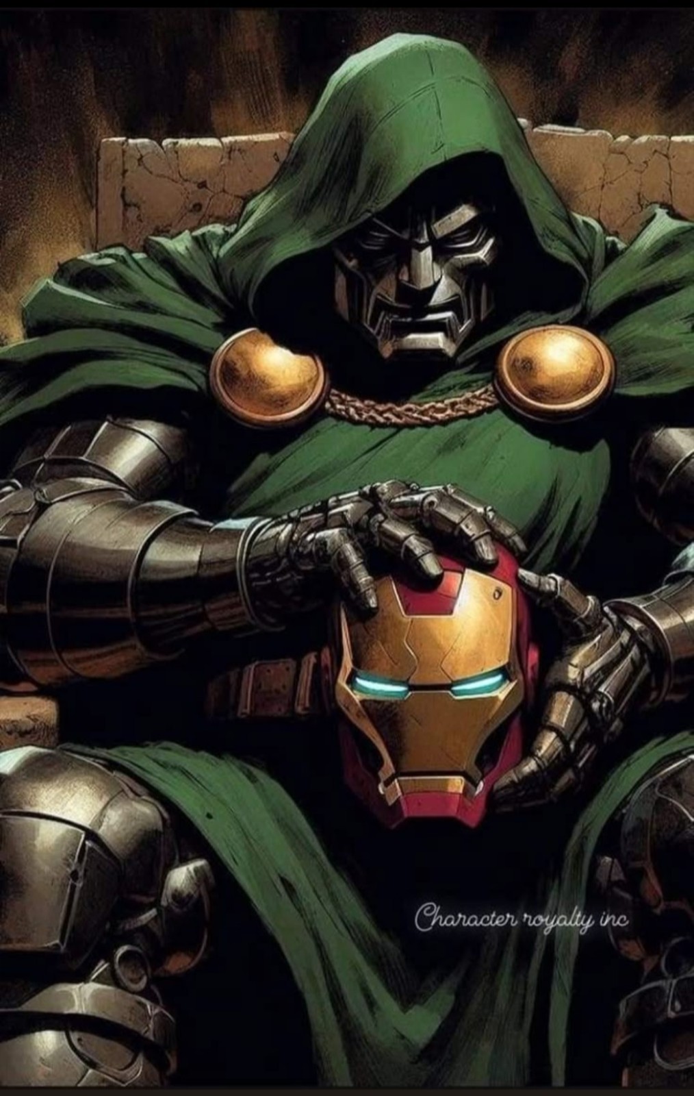MARVELS DR. DOOM X VINYL HIGH GLOSS DIECUT STICKER X 3 X 2 InchSTICKER X DR.DOOM