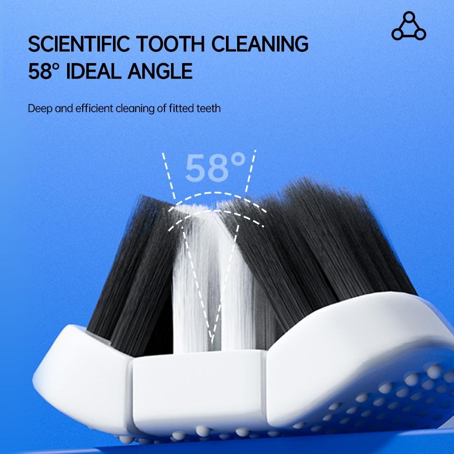3D U-Shaped Soft Manual Toothbrush 6pcs for Adults Men Women Deep Cleaning