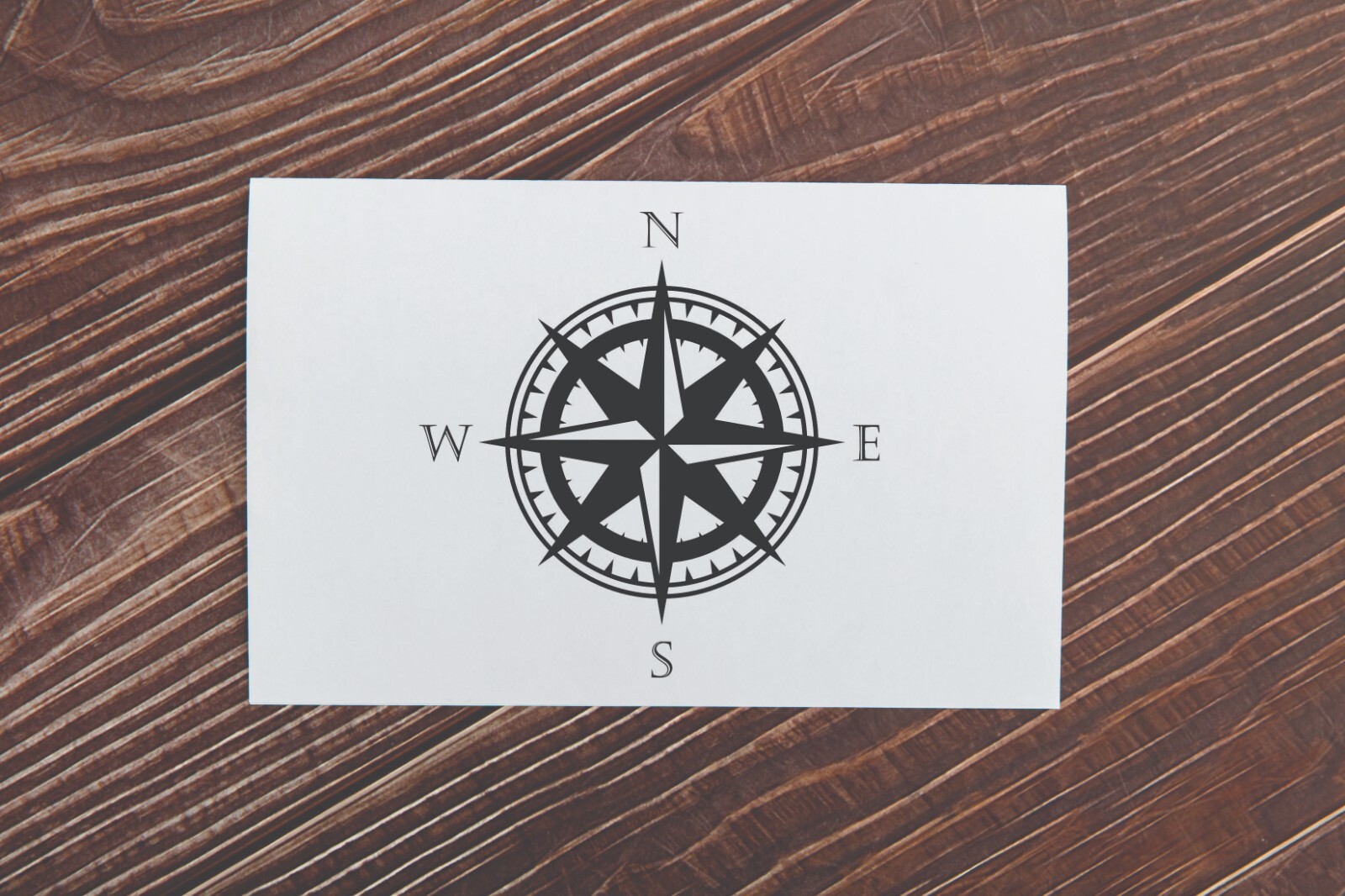 Vinyl Decal Compass Style #2 Transfer Sticker For Walls Vehicle RV Premium Vinyl