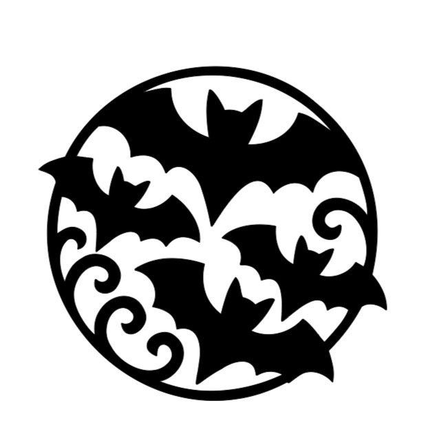 Bat Emblem Goth Vinyl Decal Sticker Car Truck Window Laptop Halloween Scary bats
