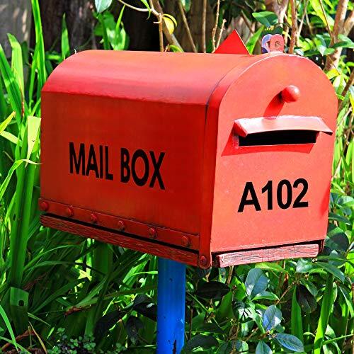202 Pieces Self-Adhesive Vinyl Letters Numbers Kit, Mailbox 2 Inch Black