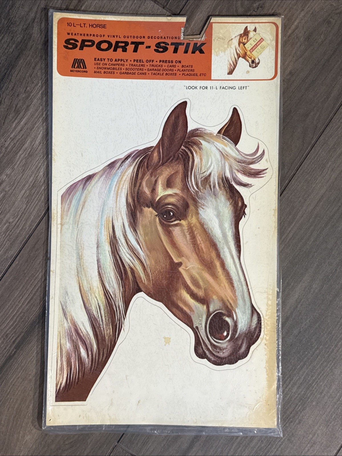 Lot of 4 Vintage 1960s 70s NOS Die Cut HORSE Decals Meyercord Equestrian Decor