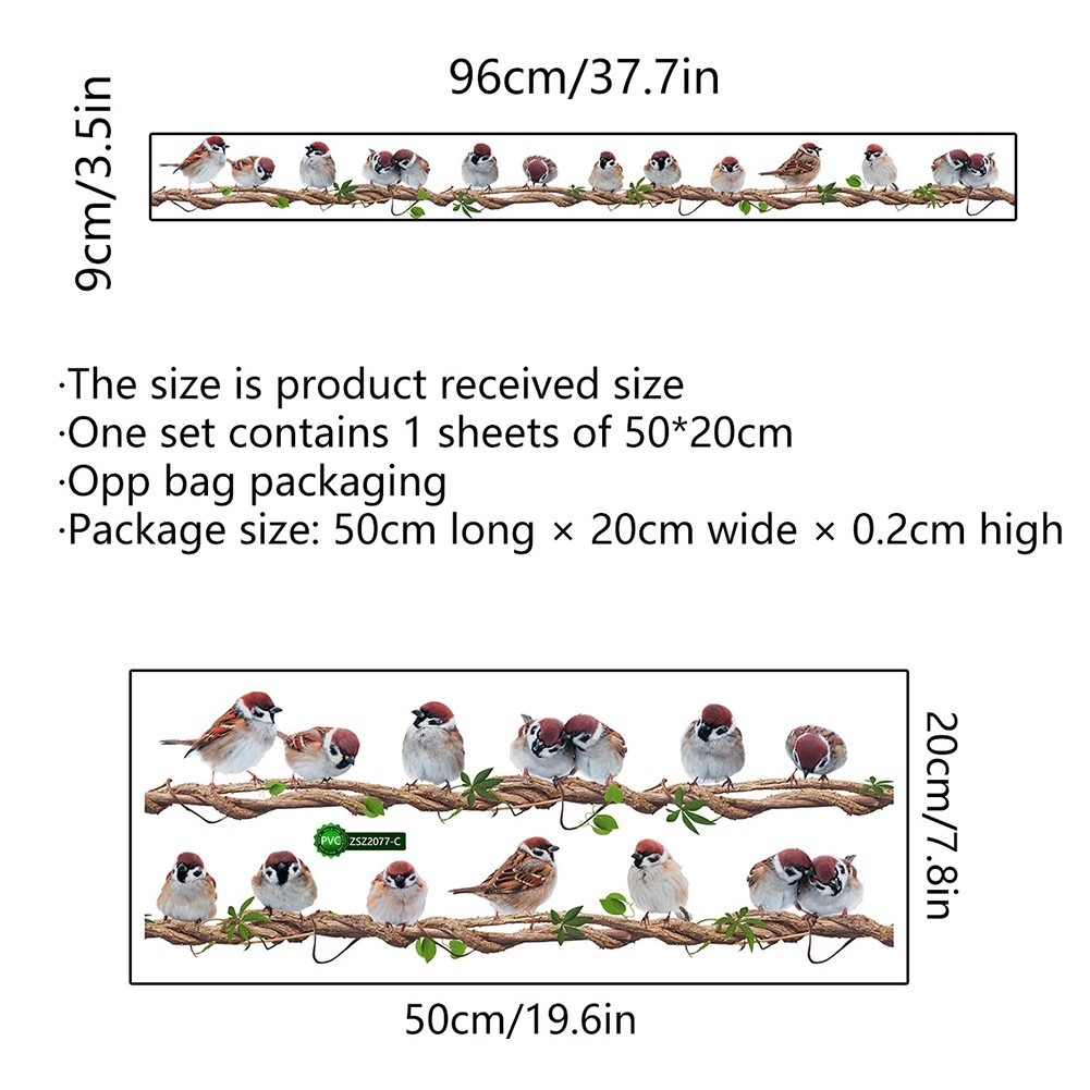 Decorate Your Walls with Removable Bird Wall Stickers DIY Vinyl Art Decals