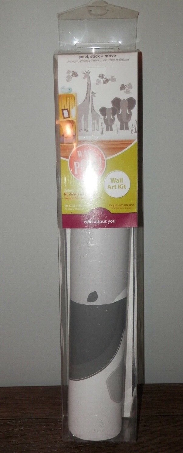 Wall Art Kit Peel Stick & Move 2 sheets "WILD ABOUT YOU" Wall Pops NEW Giraffe