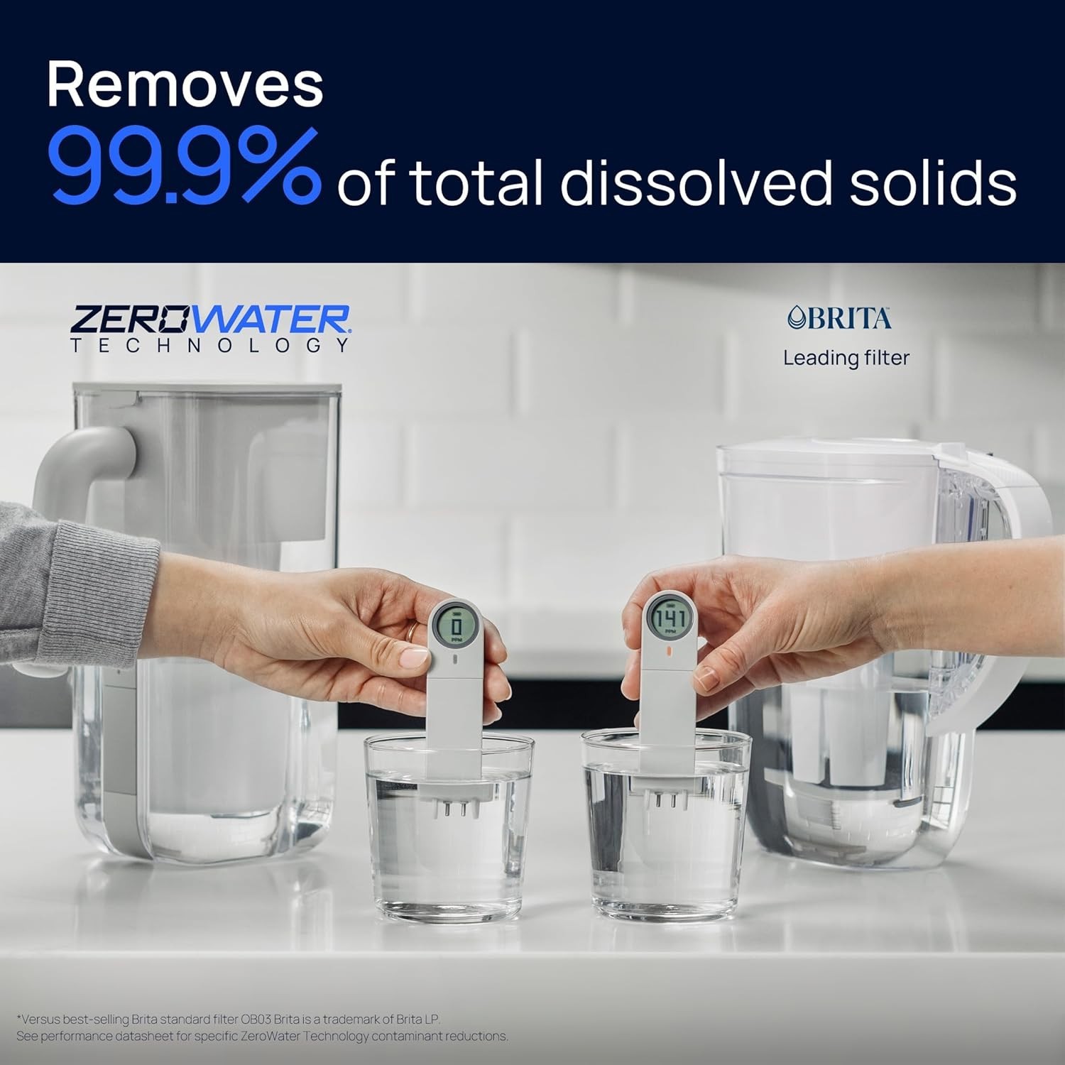 with ZeroWater Technology 10-Cup Water Filter Pitcher – In… Fas