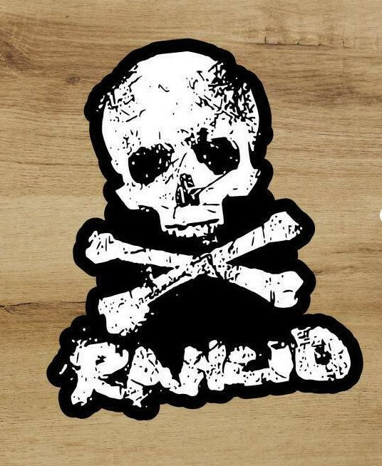 Rancid skull punk rock premium vinyl sticker decal laptop truck helmet car