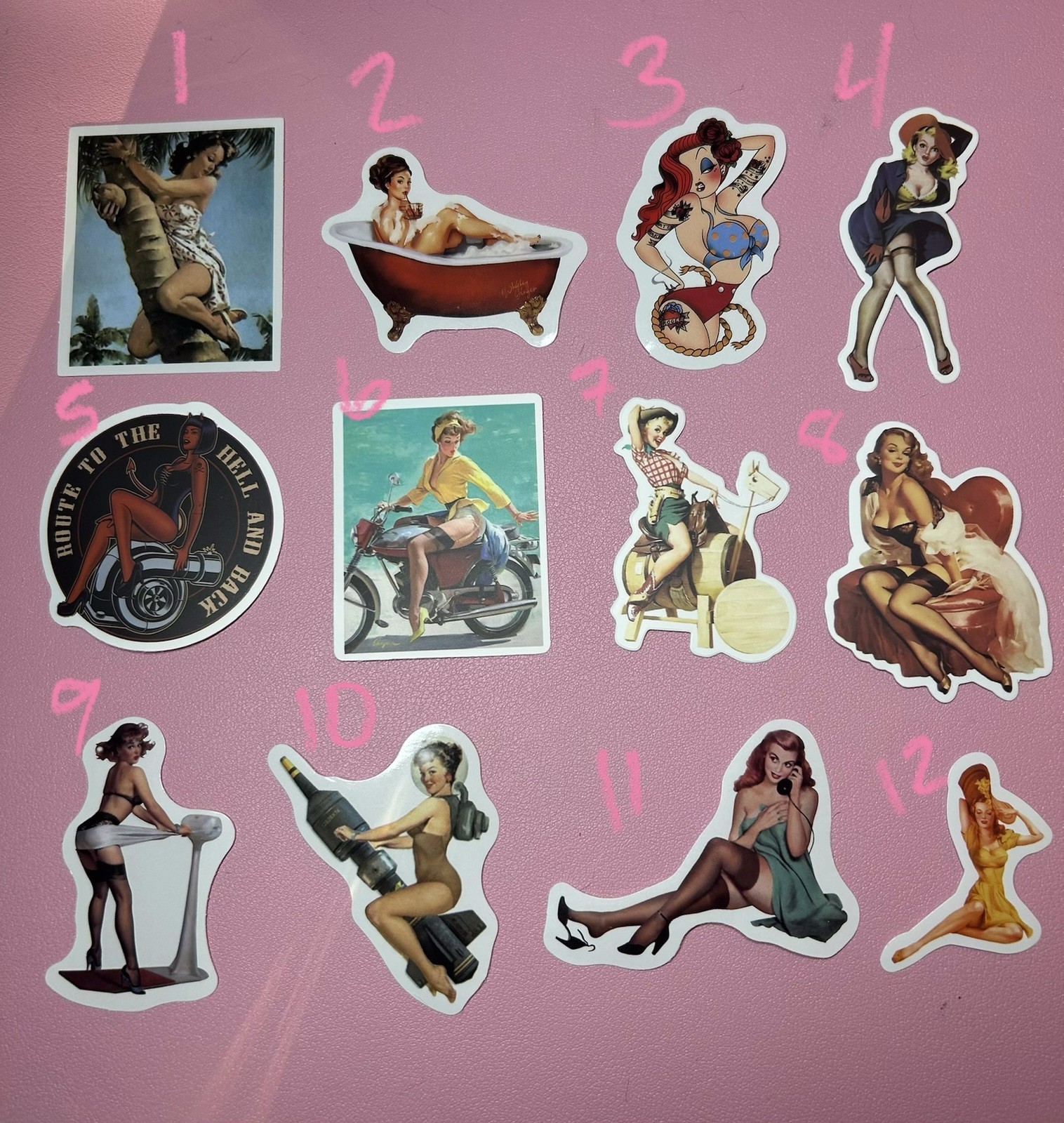 Pinup Girls And More Stickers