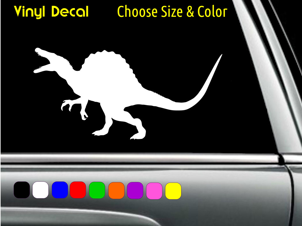 Spinosaurus Standing Dinosaur Decal Laptop Window Sticker CHOOSE SIZE COLOR