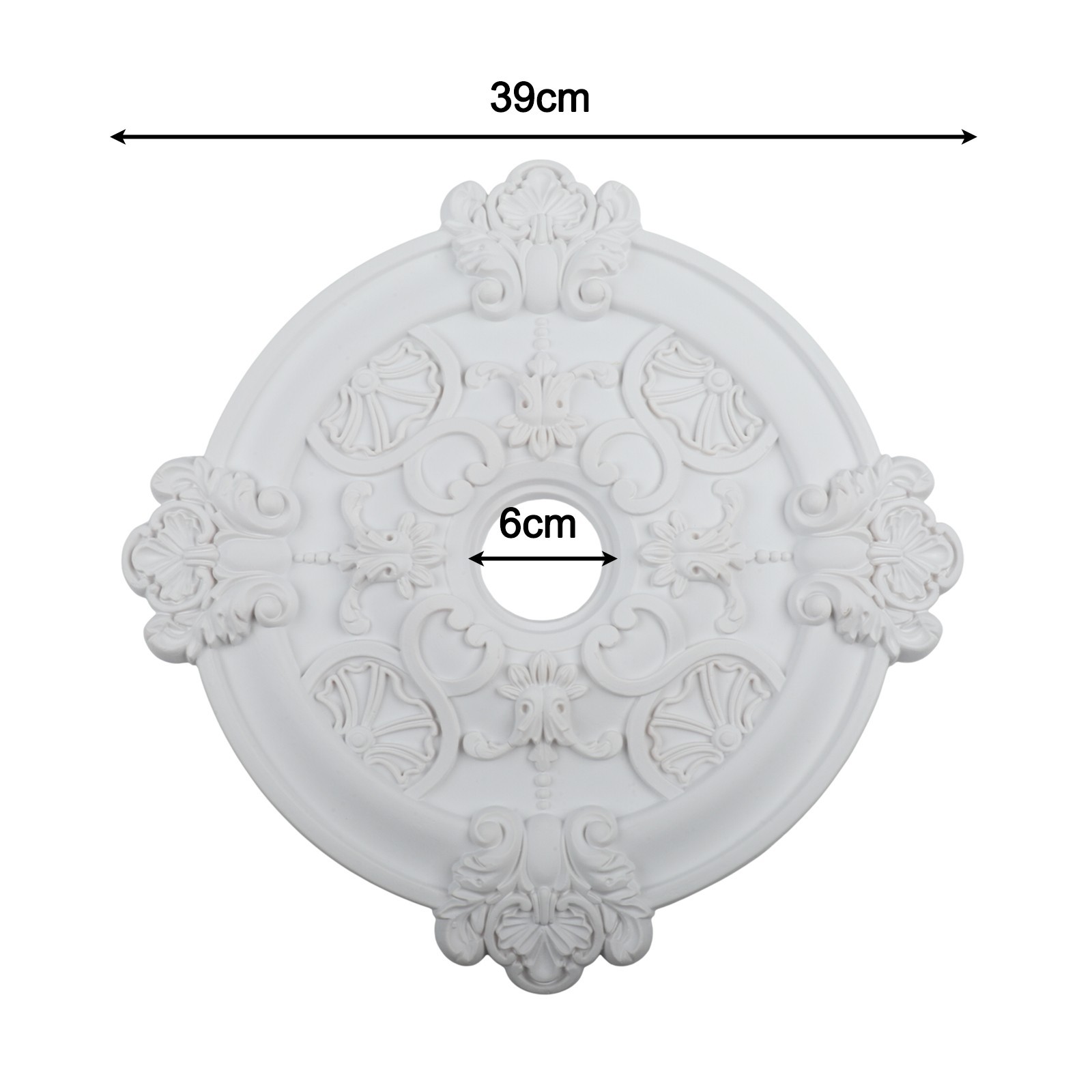 Lightweight Circular PU Lamp Base Secure Attachment for Your Ceiling Lighting
