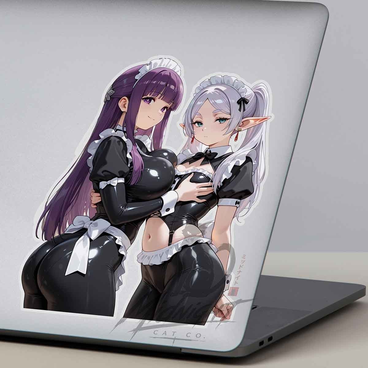 Maids Fern Frieren Waifu 6" Sticker Anime Manga Laptop Skateboard Car Tool box