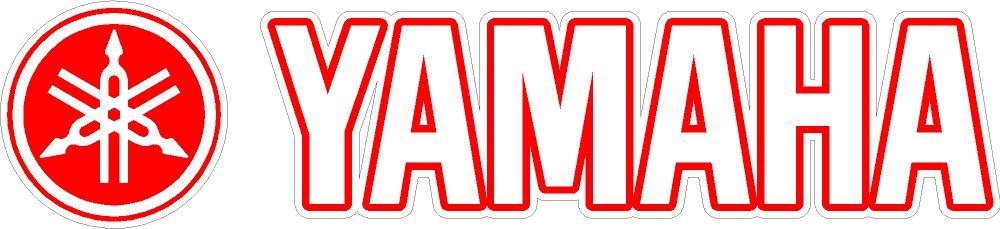 Yamaha Motorcycles Vinyl Decal Sticker Car Truck Racing 9" or 14" Red White