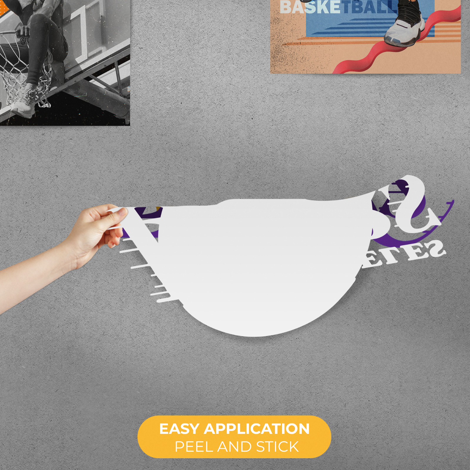 Los Angeles Lakers Wall Decal – NBA Series – Wall Decal for Room Decorations