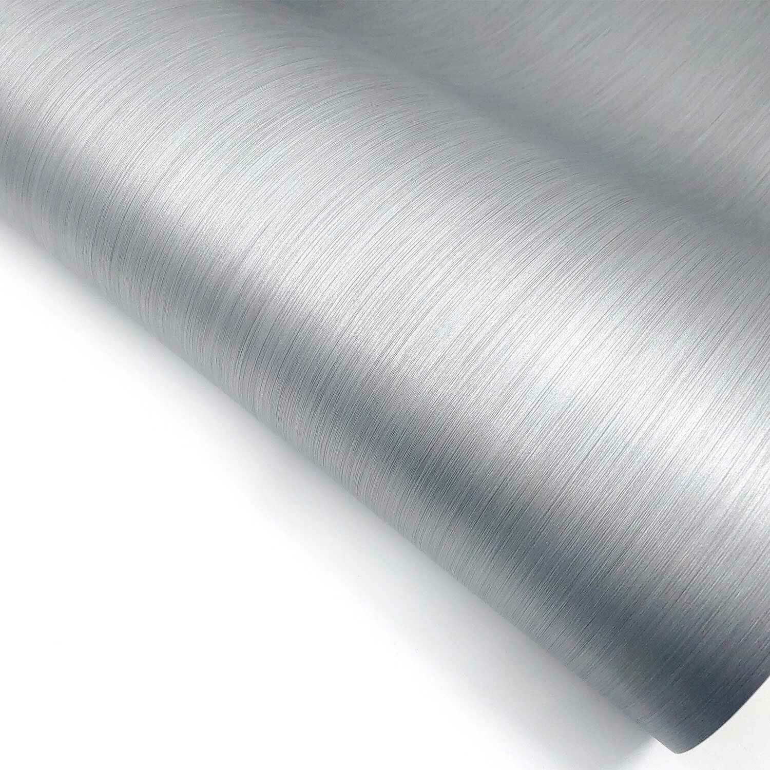 Brushed Metal Texture Interior Film – Gray