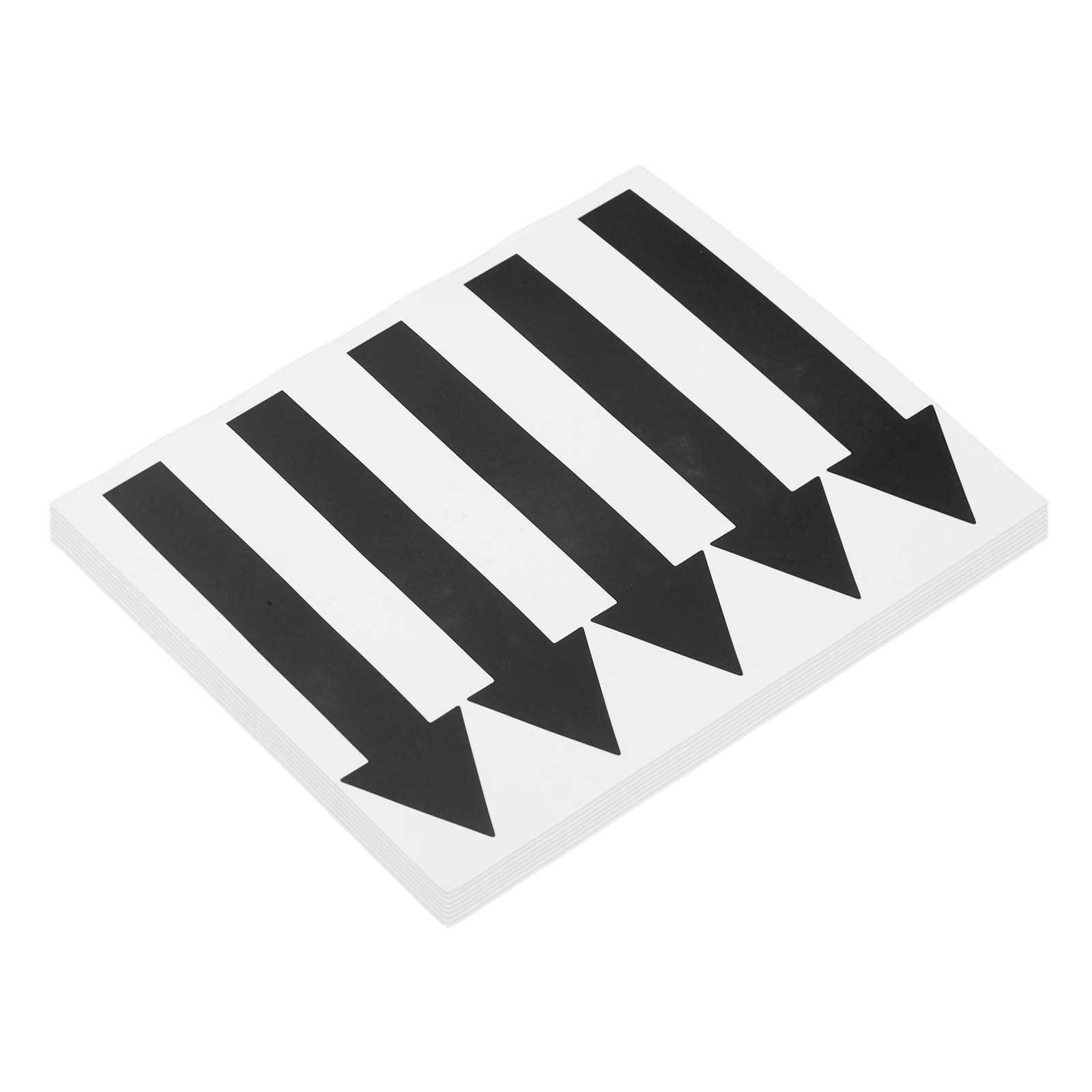 Arrow Sticker, (5×1.2 Inch, Black) (40 Pcs), Waterproof Arrow Sign Sticker