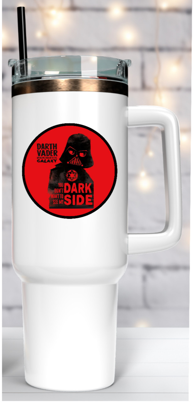 Darth Vader – (Dark Side) – 4" Handmade Vinyl Decal Vehicle Laptop Cooler Decor