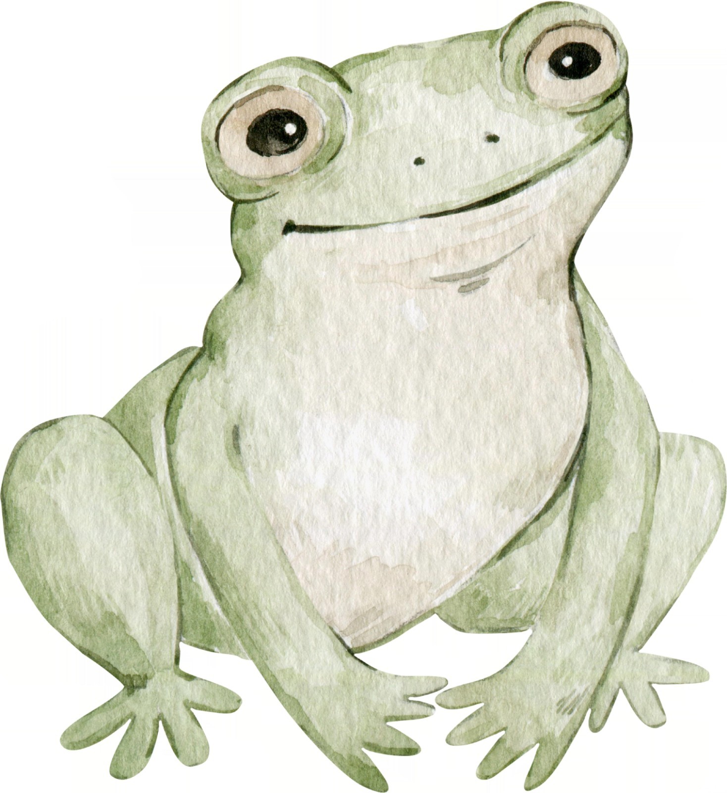 18" Frog Wall Decal, Forest Animal Wall Sticker, Woodland Kids Room Decor