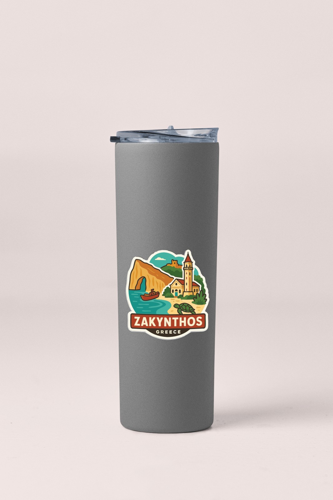 Zakynthos Greece Sticker Decal Vinyl Die-Cut City Skyline Landmark Design