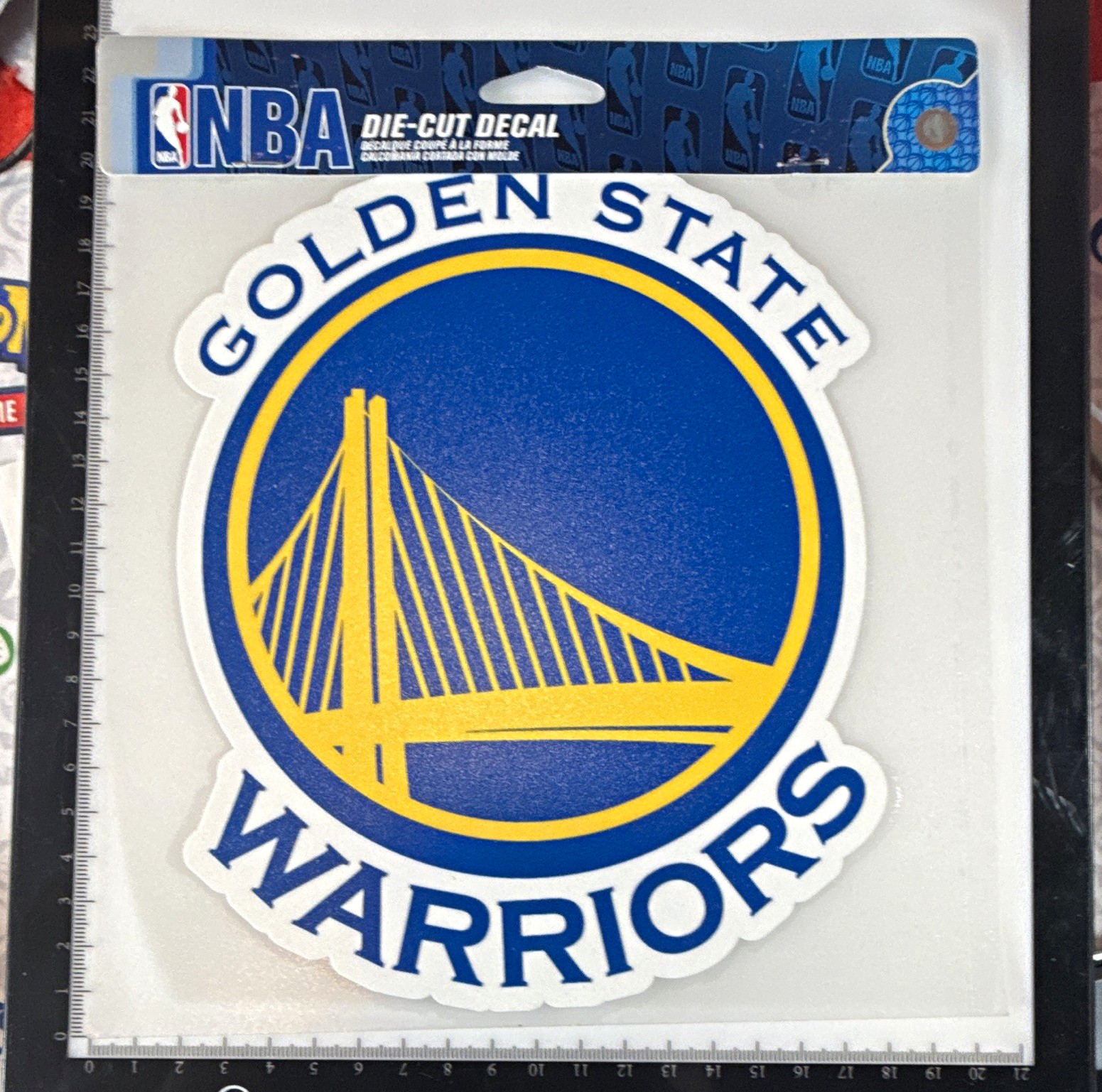 NBA Golden State Warriors Logo Full Color Die-Cut Vinyl Decal Sticker 8×8