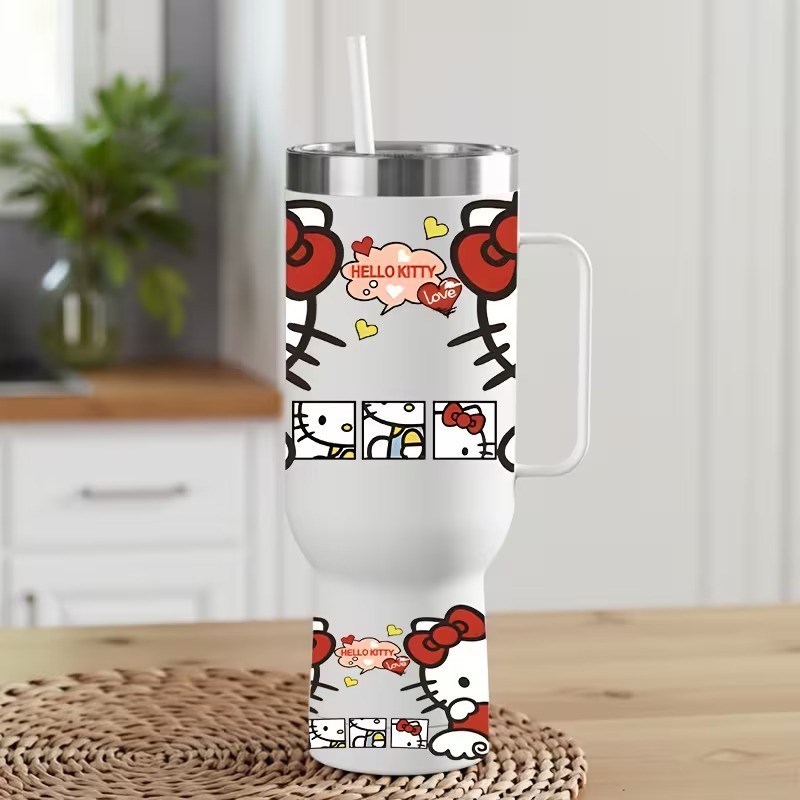 2pcs Sanrio Hello Kitty Themed UV DTF Transfer Paper, Suitable for 40oz Cups