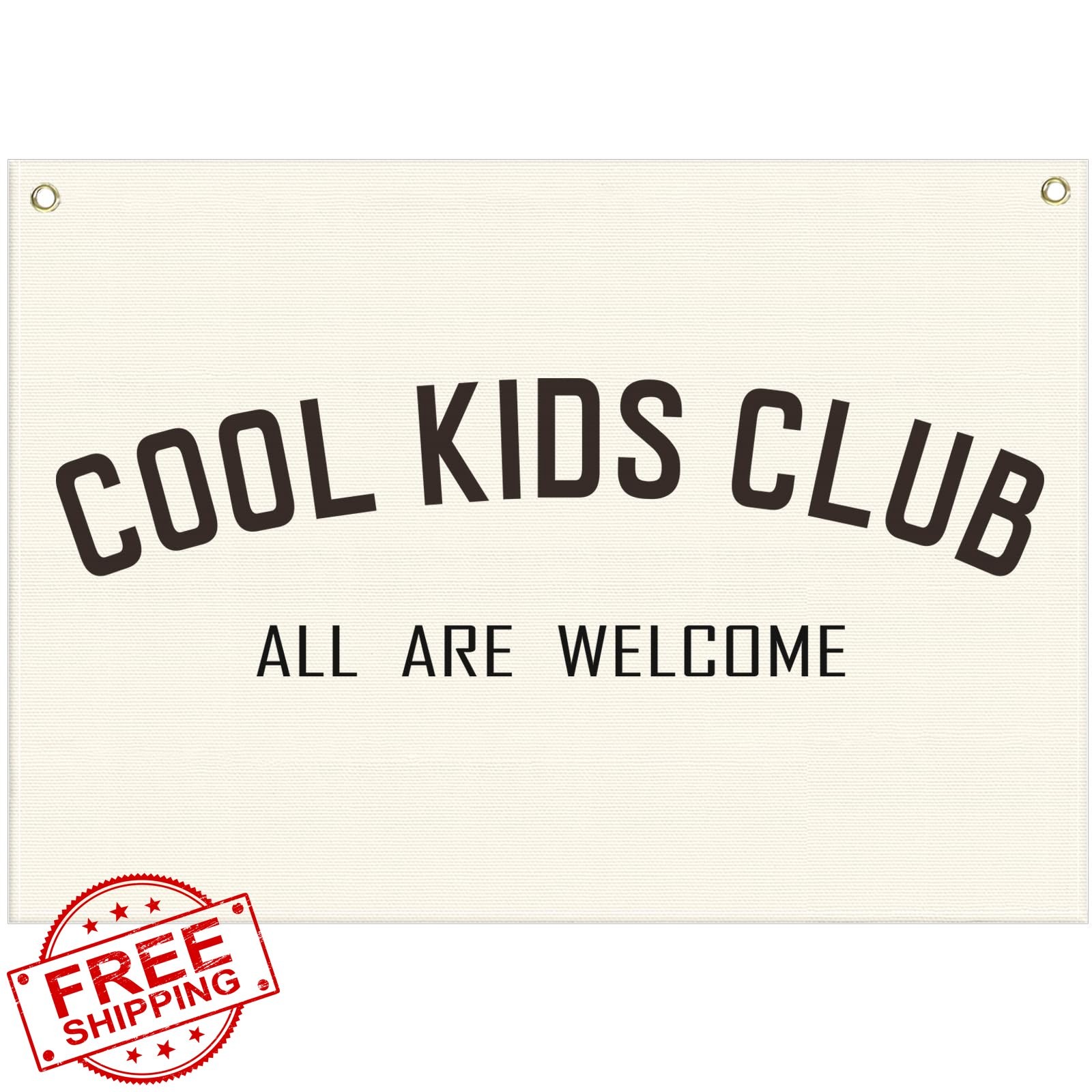 Cool Kids Club-Rectangular Banner Flag Wall Art Decor Gift for Baby Boy Girl …
