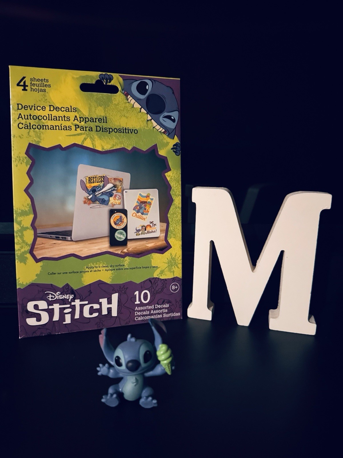 Disney Stitch Device Decals 10 Assorted Decals Laptop Phone Sticker Pack Sealed