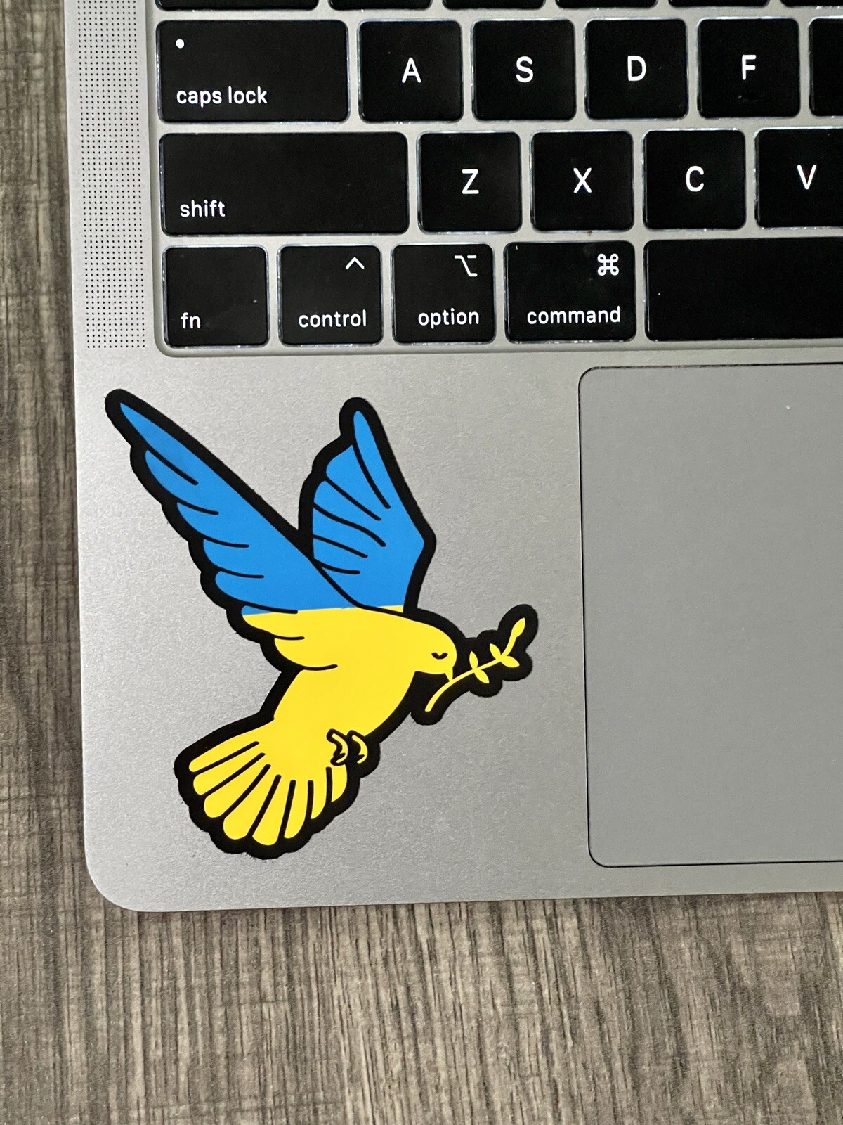 3 Support Ukraine Peace Dove Blue Yellow Flag Sticker (UNICEF) Laminated